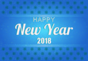 Background Of Happy New Year 2018 Vector 