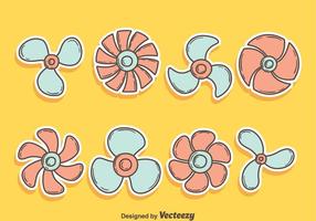 Hand Drawn Fan Collection Vector