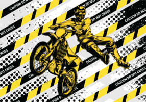 Motorcross Vector Illustration