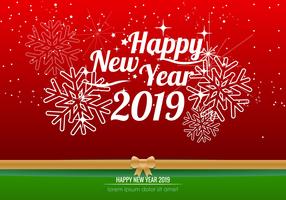 Happy New Year 2019 Background vector