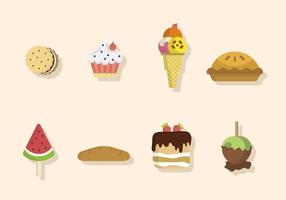 Flat Dessert Vectors