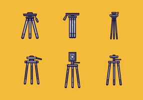 Camera Tripod Vector