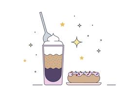 Free Coffee And Donuts Vector