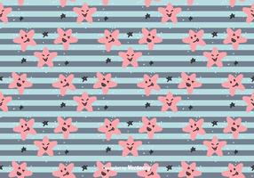 Smiling Stars Vector Pattern