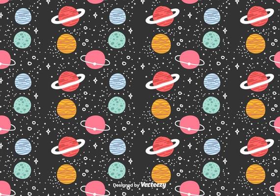 Planet Vector Pattern