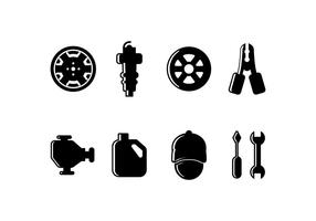 Car related set icon vector