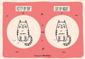 Funny gato vectorial vector