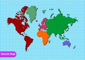Mapa del mundo vectorial libre