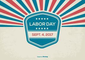 Retro Labor Day Background vector