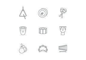 Percussion Icons vector