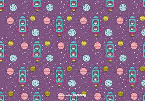 Astronaut Kids Vector Pattern 