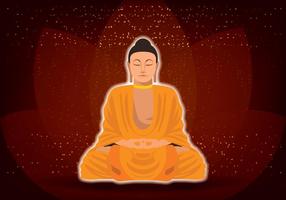 Buddha Lotus Position vector