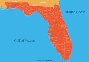 Vector Florida Map Illustration