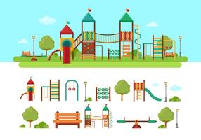 Jungle Gym Kids Playground vector