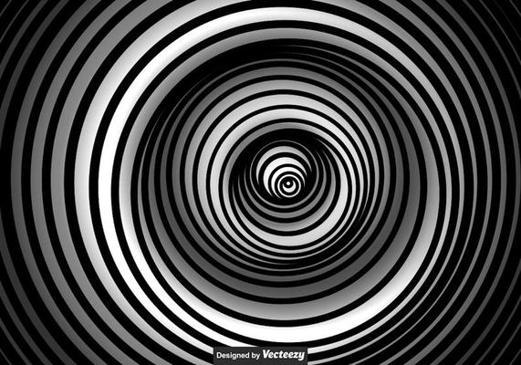 Vector Black And White Vertigo Background