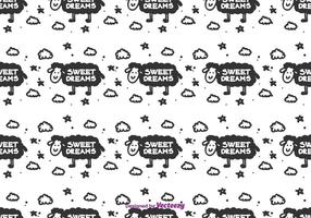 Sweet Dreams Pattern vector