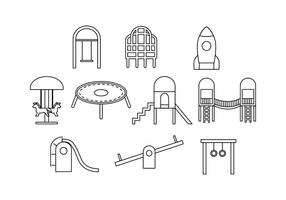 Free Playground Line Icon Vector
