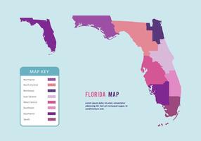 Vector de mapa de la Florida