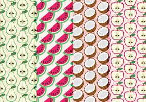 Vector Hand Drawn Fruit Patterns Collection