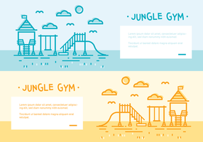 Jungle Gym Vector Backgrounds 