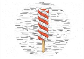 Free Hand Drawn Vector Ice Cream Illustration