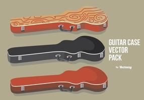 Caja de guitarra con textura vector