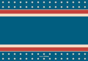 American Retro Style Patriotic Background vector