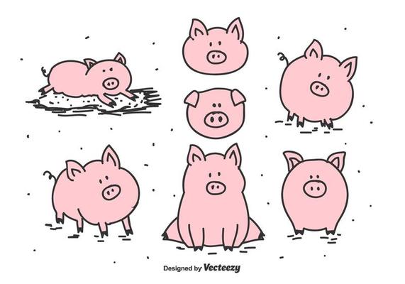 Pig Vector Set