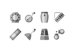Traditional instruments vector icon