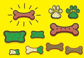 Dog Biscuit with Canine Vector