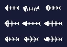 Fishbone Icons vector