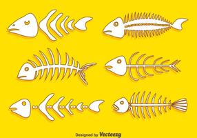 Hand Drawn Fishbone Collection Vector