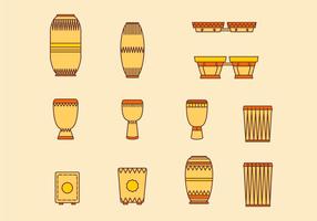 Conga Traditional Music Percussion vector