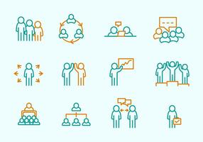 Referral Business Icons vector