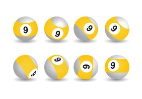 9 ball vector collection