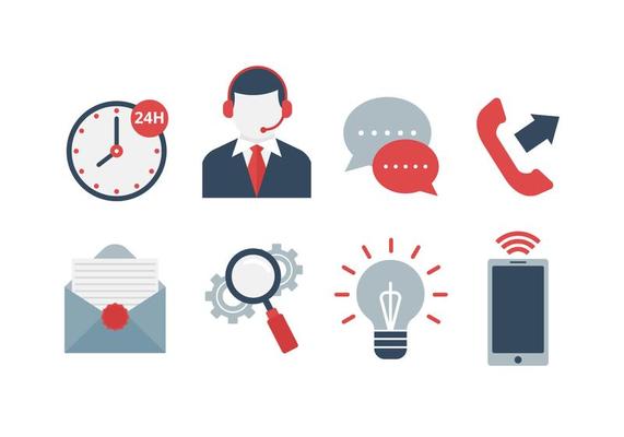 Free Call Centre Vector Icons