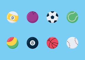 Sports Balls Vector Icons