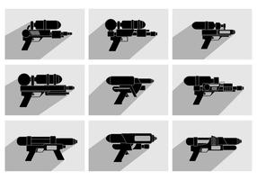 Silueta de la acuarela vector