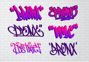 Bronx Grafitti Tag Vector