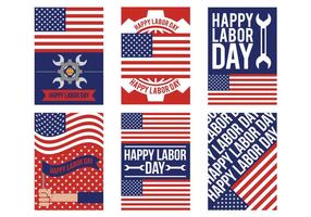 Labor day vector set