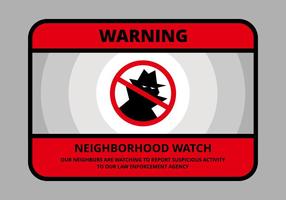 Neighborhood Watch Illustration vector