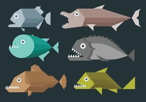 Piranha Vector Icons