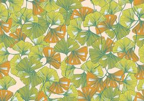 Ginkgo Seamless Pattern Vector