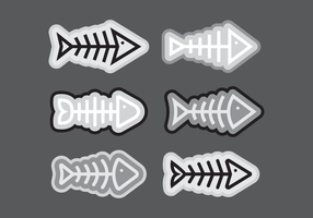 Colección Fishbone vector