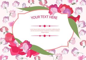 Sweet Pea Template Vector 