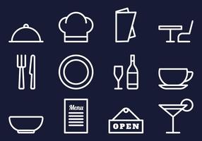 Restaurant Icons Set vector