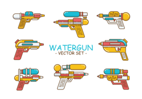 Watergun Icons Vector
