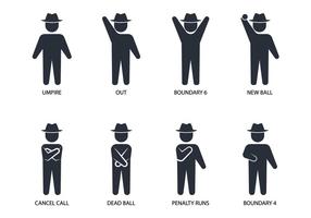 Umpire Hand Signal vector