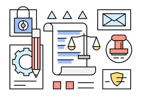 Linear Law Ilustraciones vector