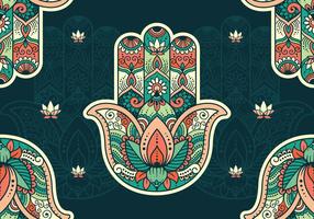 Hamsa Pattern Wallpaper vector